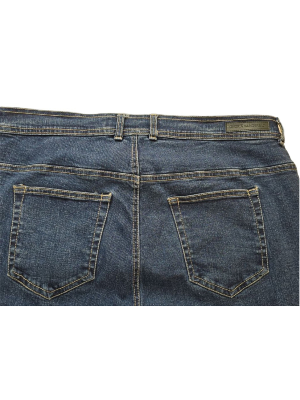 Gloria Vanderbilt Amanda Jeans Womens 16W Blue Stretch Denim High Rise Tapered - Picture 6 of 12